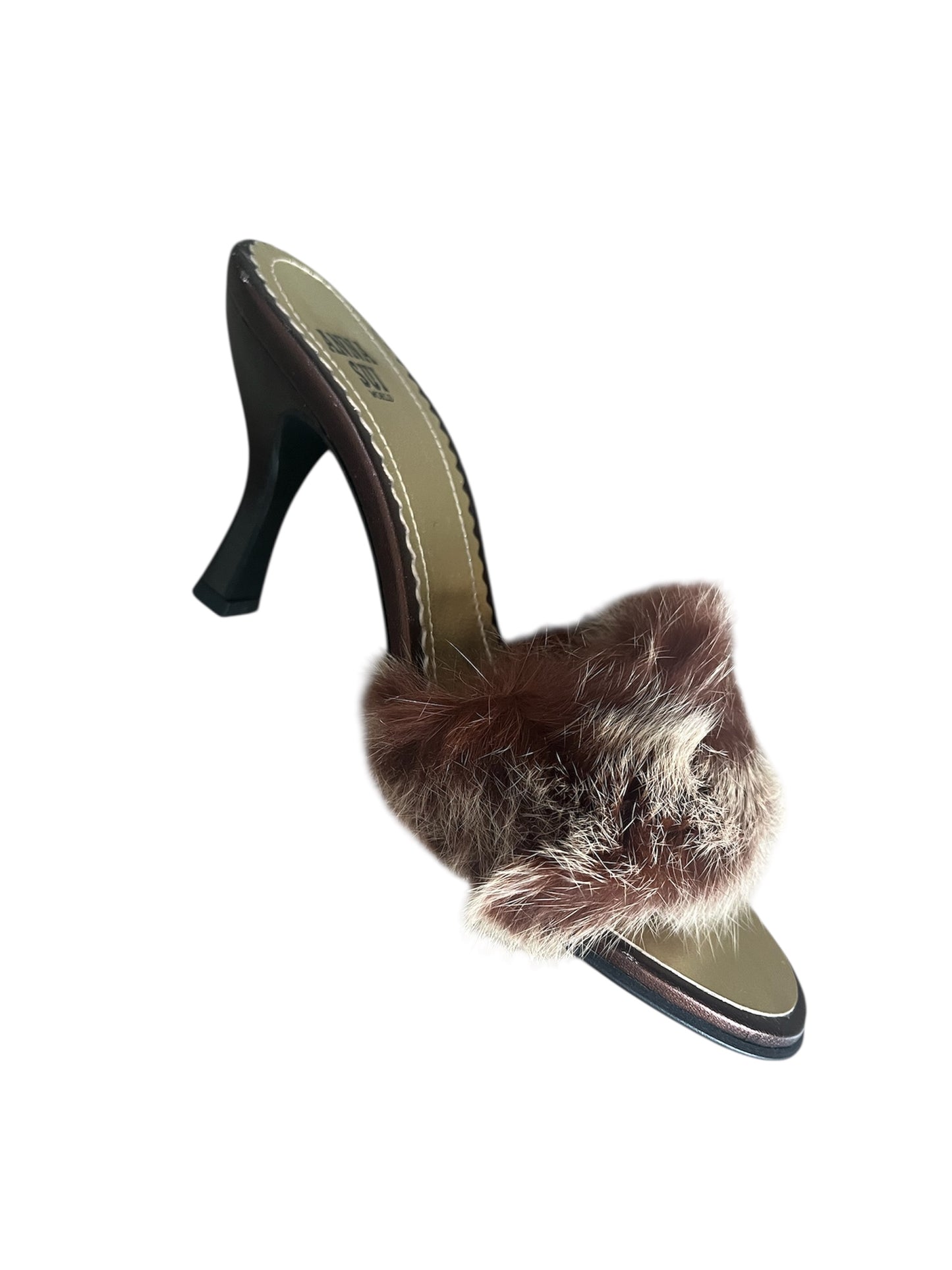 Anna Sui vintage fur heels