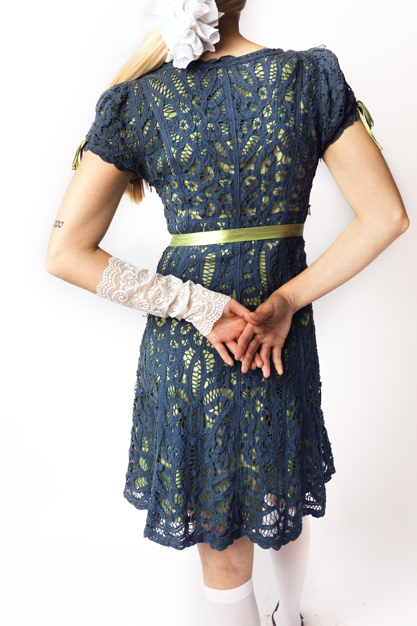 Betsey Johnson blue lace dress