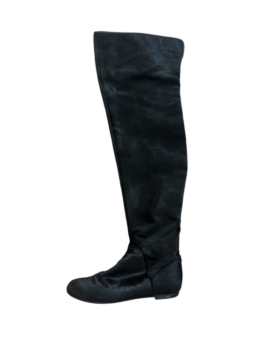 Vintage Giuseppe Zanotti calf hair over the knee boot